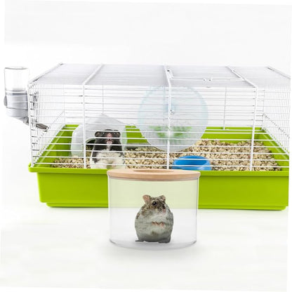 Hamster Bathing Sand Tub Gerbil Bath Case Chinchilla Dust Bath Pet Bathing Kit Easy Observe Design
