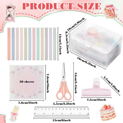 FunooFuno 156 Pcs Scrapbooking Supplies Kit Vintage Aesthetic Scrapbook Kit for Planner, Bullet Junk Journaling, Junk Journal, Retro Crafts, DIY Journaling Supplies