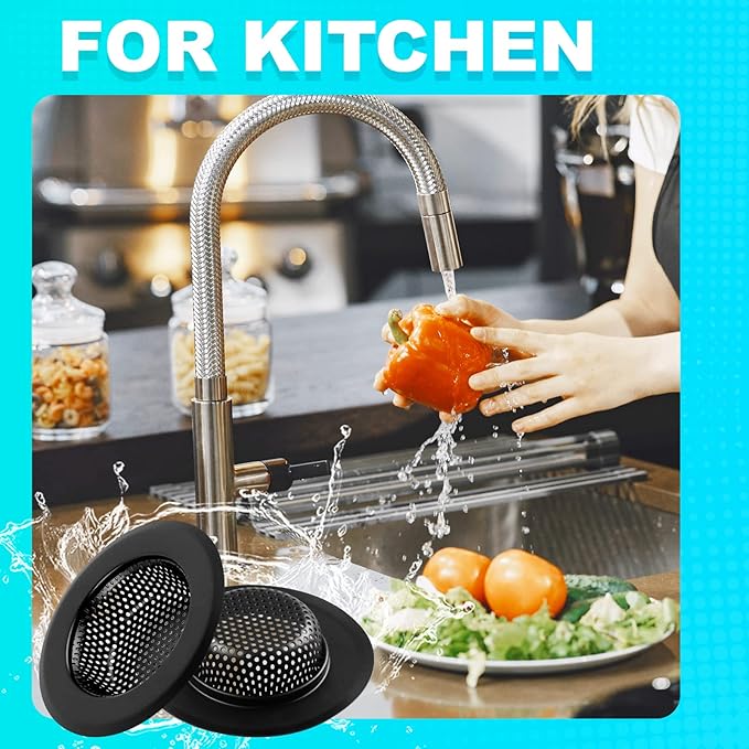 Sink Drain Strainer, Suitable for Most Sink Drains, Anti Clogging