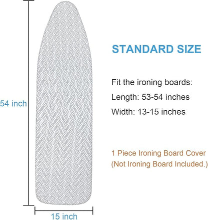 Dalykate Ironing Board Cover and Pad, Thick Padding, Elastic Edge, Scorch &