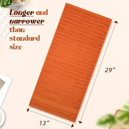 Jacquotha Orange Hand Towels Set of 2