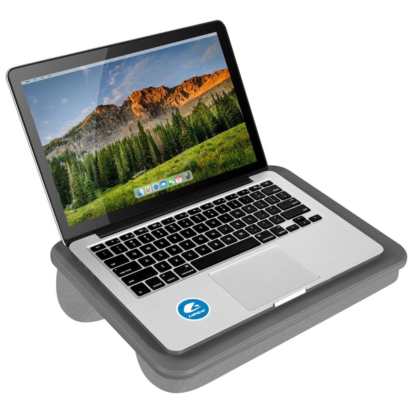 LAPGEAR Compact Lap Desk – Fits Up to 14″ Laptops – Charcoal – Style No. 43105