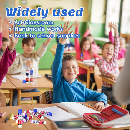 72 Pack Glue Sticks Bulk for Kids, Disappearing Purple Glue Sticks for Classroom and Teacher Supplies.Dries Clear, Non-Toxic, Washable, Back to School Supplies and Classroom Must Haves