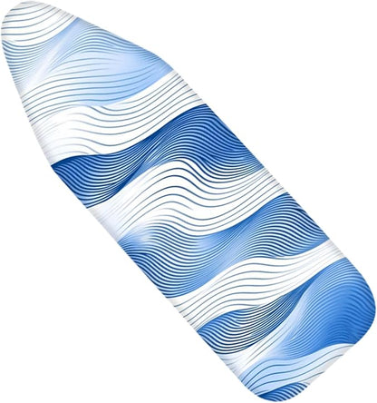 Nuxovilar Blue and White Flowing Wave Lines Ironing Board Cover, This Cover