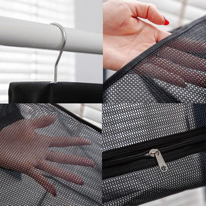 Jelier Hanging Breathable Mesh Laundry Hamper Basket, Portable Heavy Duty