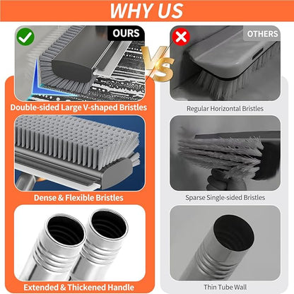 3 in 1 Floor Scrub Brush, Floor Scrubber