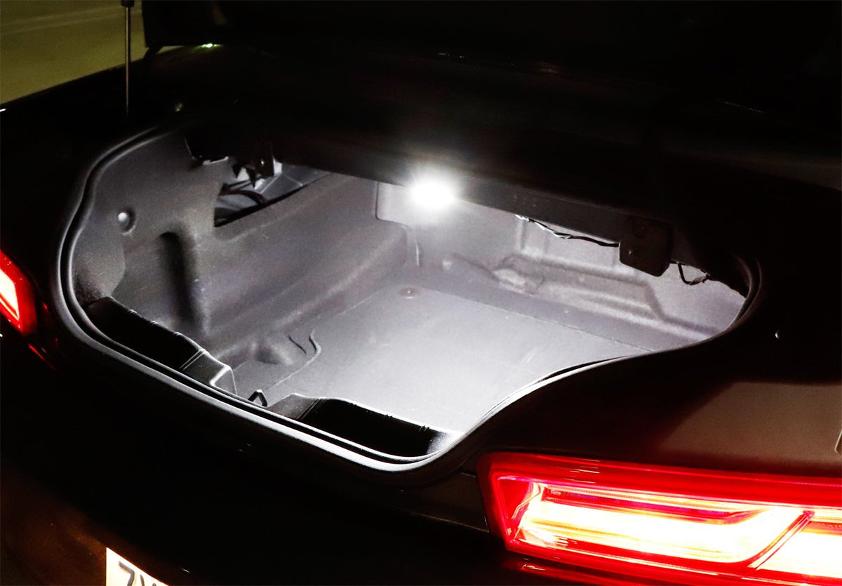 iJDMTOY LED Trunk Cargo Light Kit for Chevy Camaro, Cruze, Trax, Spark, Cadillac XTS, Buick Lacrosse, GMC Acadia - 18-SMD Xenon White