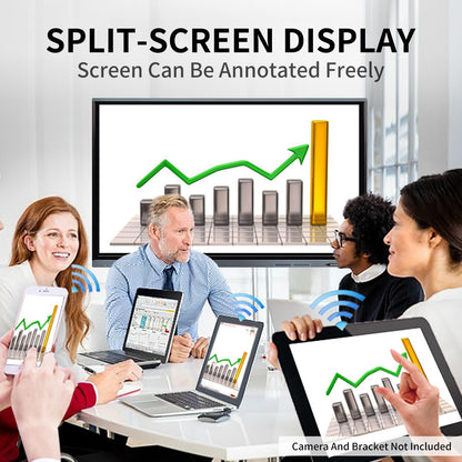 55'' Smart Board, 4K UHD Electronic Whiteboard with Dual OS, Multi-Touch Screen Interactive Digital Whiteboard for Home Office Classroom Presentation, Writing, Meeting - Includes Wall Mount