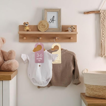 Whaline Acrylic Baby Closet Dividers Boho Hanging Acrylic Infant Clothes Hanger