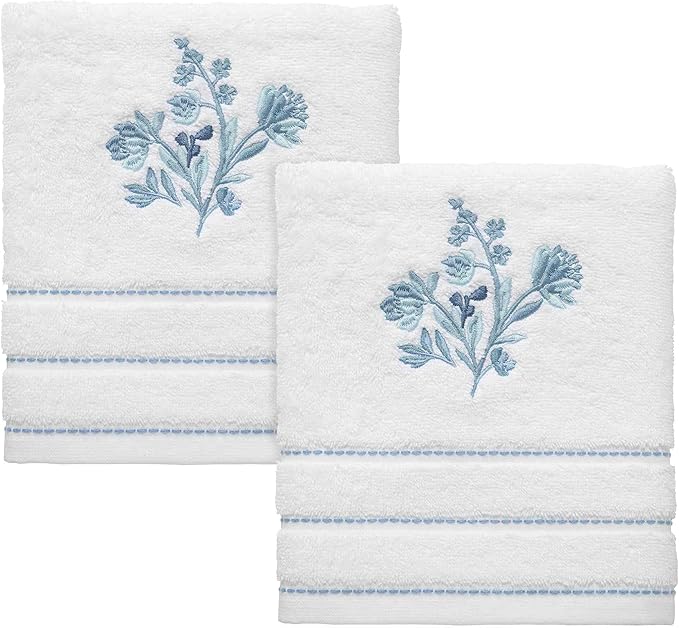Izod - Hand Towels, Soft & Absorbent Cotton, Floral Bathroom Decor