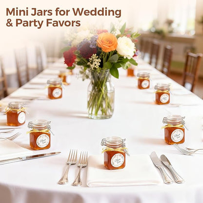 ComSaf 4 oz Glass Jars with Lid, Spice Jars, Small Mason Jar, Canning Jar