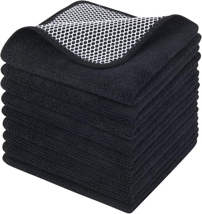 KinHwa Kitchen Washcloths for Dishes Absorbent Microfiber Dish Cloths Quick Dry