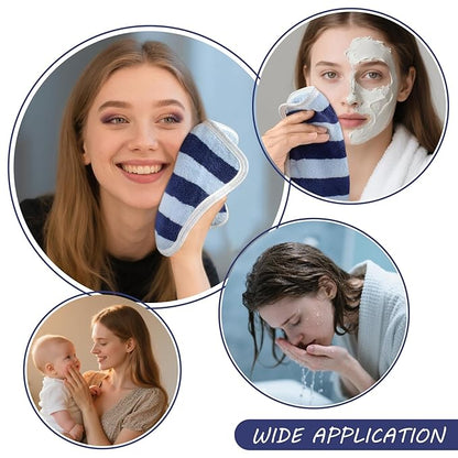 SINLAND Microfiber Facial Cloths Fast Drying Washcloth 8inch x 8inch Absorbent