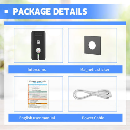 2 Way Intercoms Wireless for Home Office,2026 Upgraded Magnetic Adsorption Long Range Intercom System,Intercom Wall Mounted Portable Room to Room 30 Days Long Standby Time 5 Level Volume Adjustment