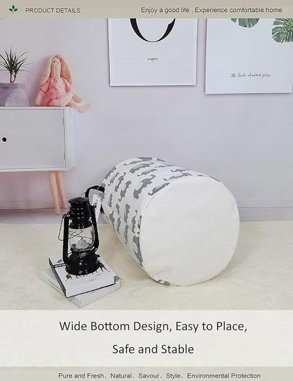 Round waterproof laundry basket gift basket, suitable