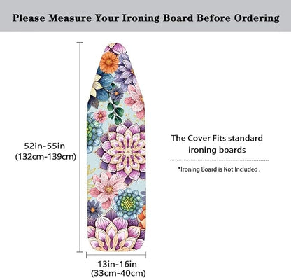 ZDCUSTOM Ironing Board Cover Replacement Scorch and Stain Resistant Ironing