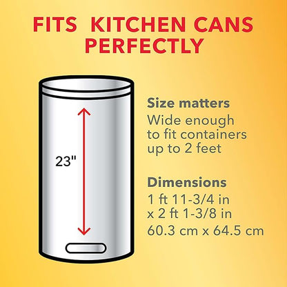 Glad Tall Kitchen Trash Bags 13 Gallon, Gain Original Garbage Bags, Odorshield