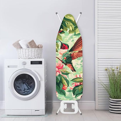 Hummingbird Monstera Ironing Board Cover Table Top Ironing Board Cover and Pad
