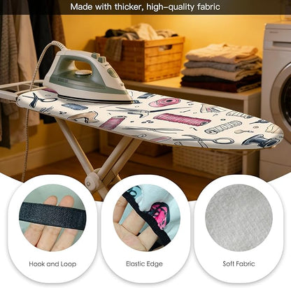 Nuxovilar Ironing Board Cover Needle Cotton 15x54 Inches | Ironing Board Cover