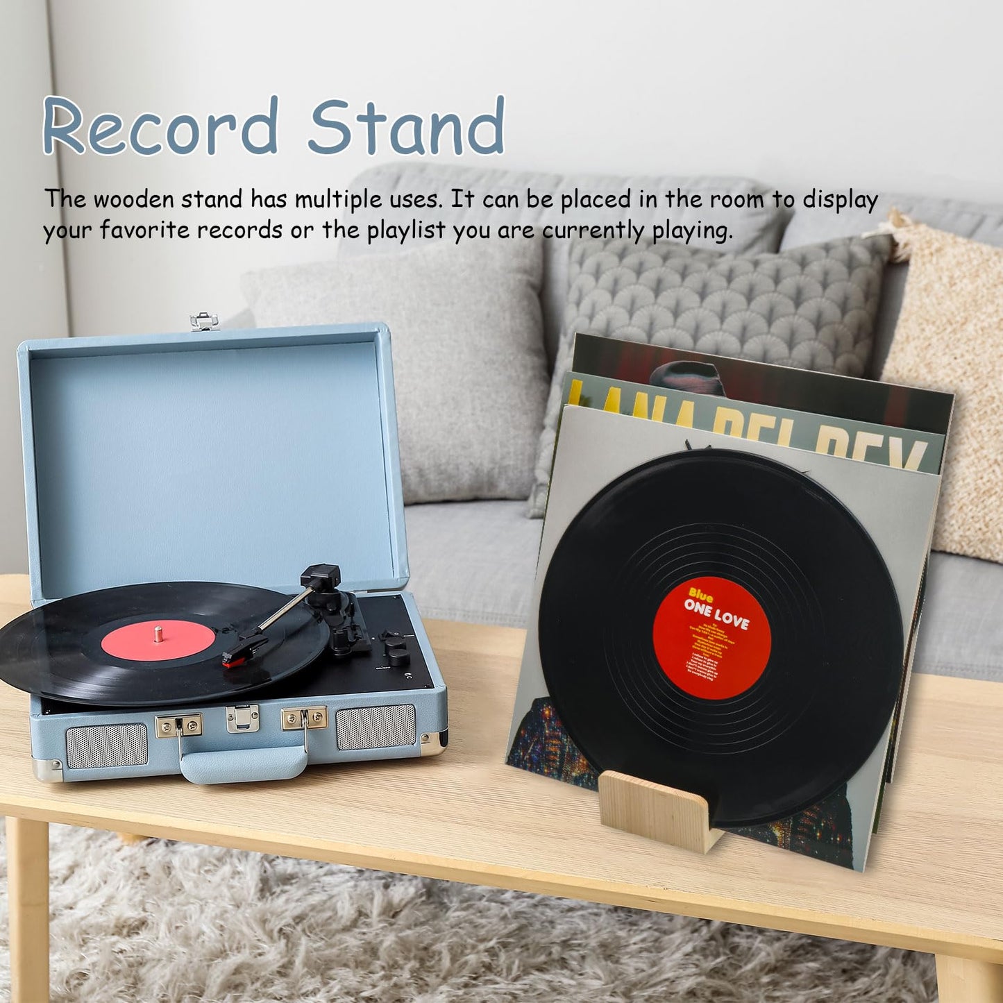Monciysn 2 Pack 4 Tier Wood Brochure Display Stand, Flyer Display Holder Pamphlet Postcard Magazine Organizer Countertop Display Stand