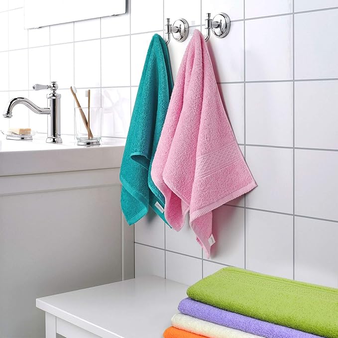 Cleanbear Ultra Soft Hand Towels 12 Pack 6 Colors 100% Cotton Hand Towel Set