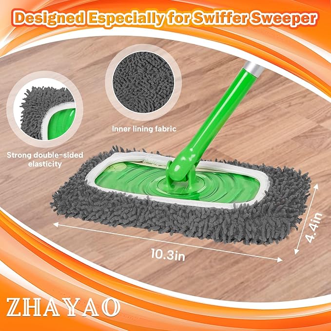 Reusable 100% Coral Fleece Mop Pads Compatible