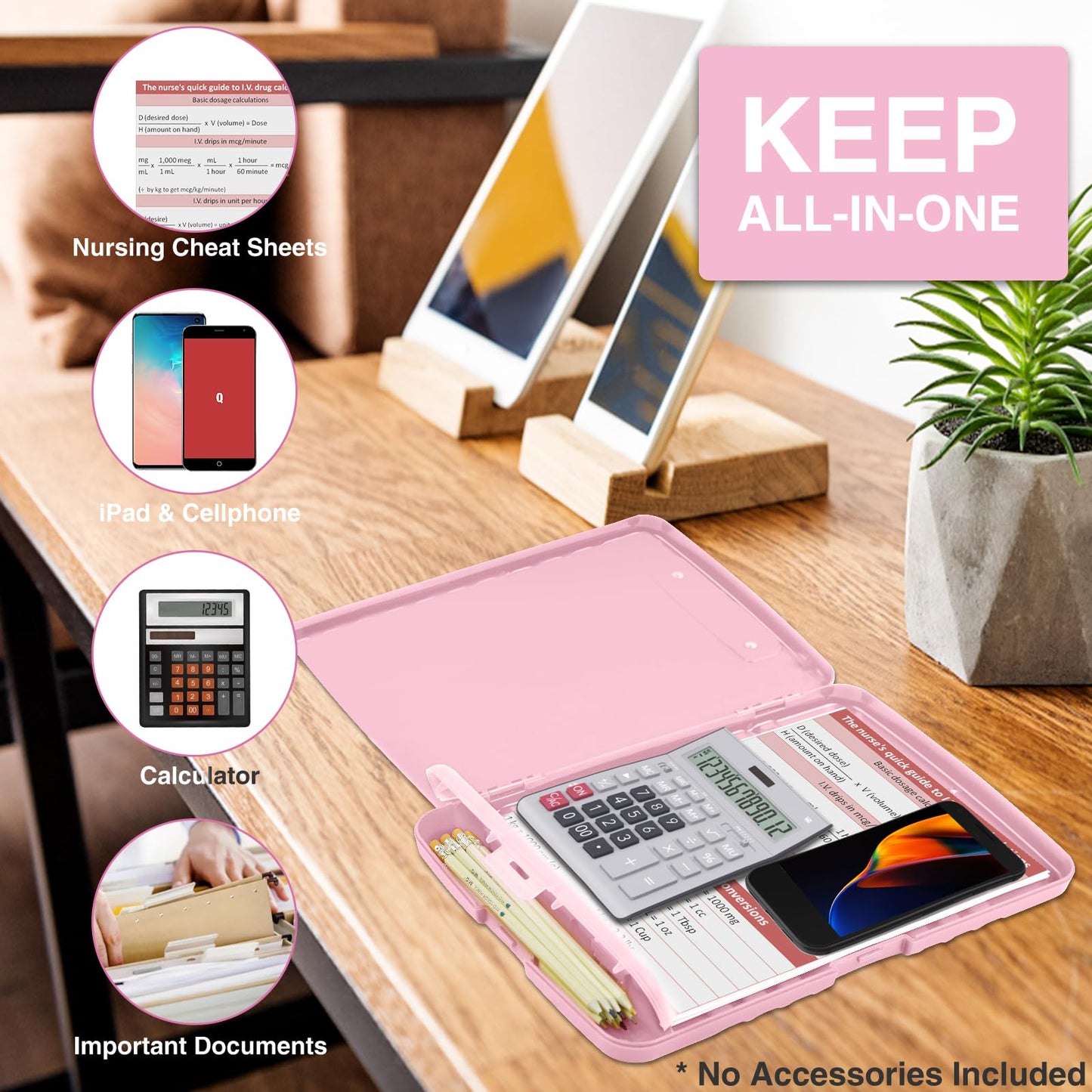 Sooez Clipboards with Storage, High Capacity Clip Boards 8.5x11 with Storage, Heavy Duty Nursing Clipboard Folder, Plastic Clipboard with Pen Holder for Women Teachers Work, School & Office Supplies