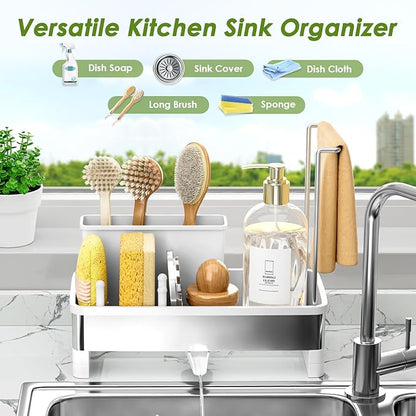 Ewaiira Stainless Steel Sink Caddy, Sponge Holder