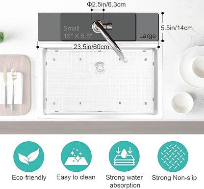 Kitchen Sink Splash Guard Faucet Mat -1 PC Super Absorbent Fast Drying Mat Sink