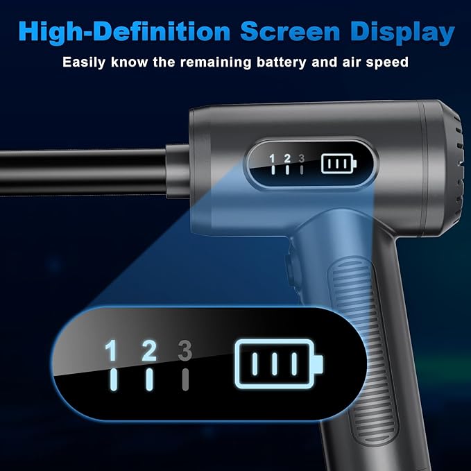 Compressed Air Duster-3 Gear Adjustable 100000RPM Electric Air Duster