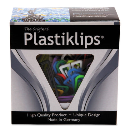 Baumgartens LP0600 Plastiklips Paper Clips, Large, Assorted Colors, 200/Box