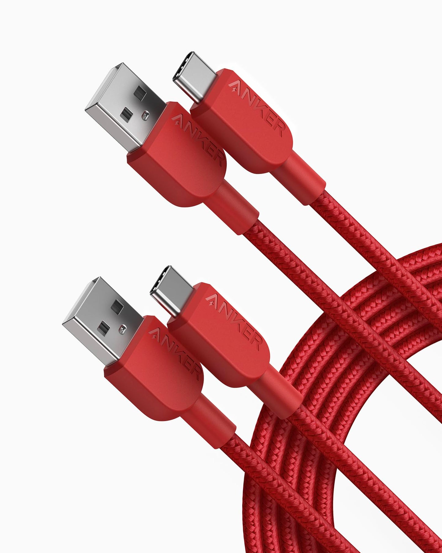 Anker USB A to USB C Cable, Charger Cord (2 Pack, 3FT), for iPhone 17 Series,Samsung Galaxy Note 10/S10+ S10, LG V30 (Black)