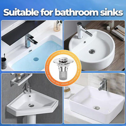 Sink Stopper Hair Catcher, Pop-up Sink Drain Strainer