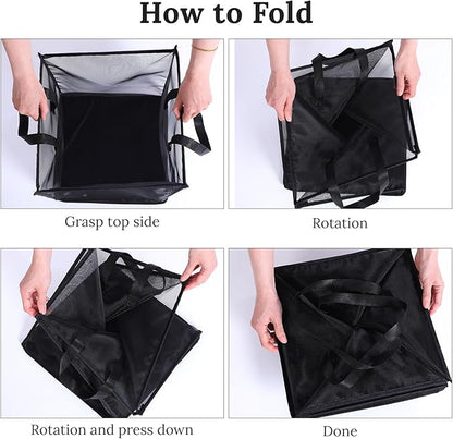 6 Pack Popup Laundry Hamper Collapsible Mesh Laundry Baskets