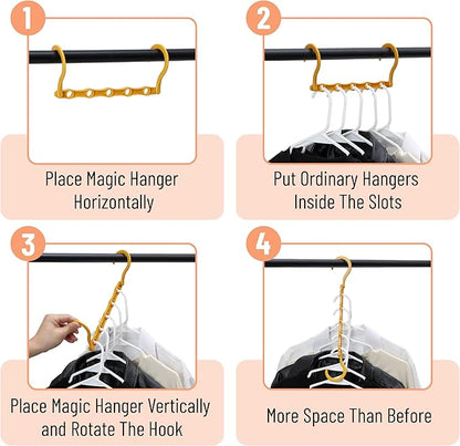 Mr. Pen- Space Saving Hangers for Clothes, Autumn Colors, Plastic Multi Clothes
