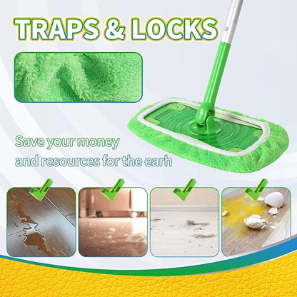 5 Pack Reusable 100% Chenille Mop Pads Compatible