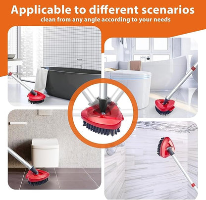 Small Spin Mop Replace Head Base + Scrub Brush