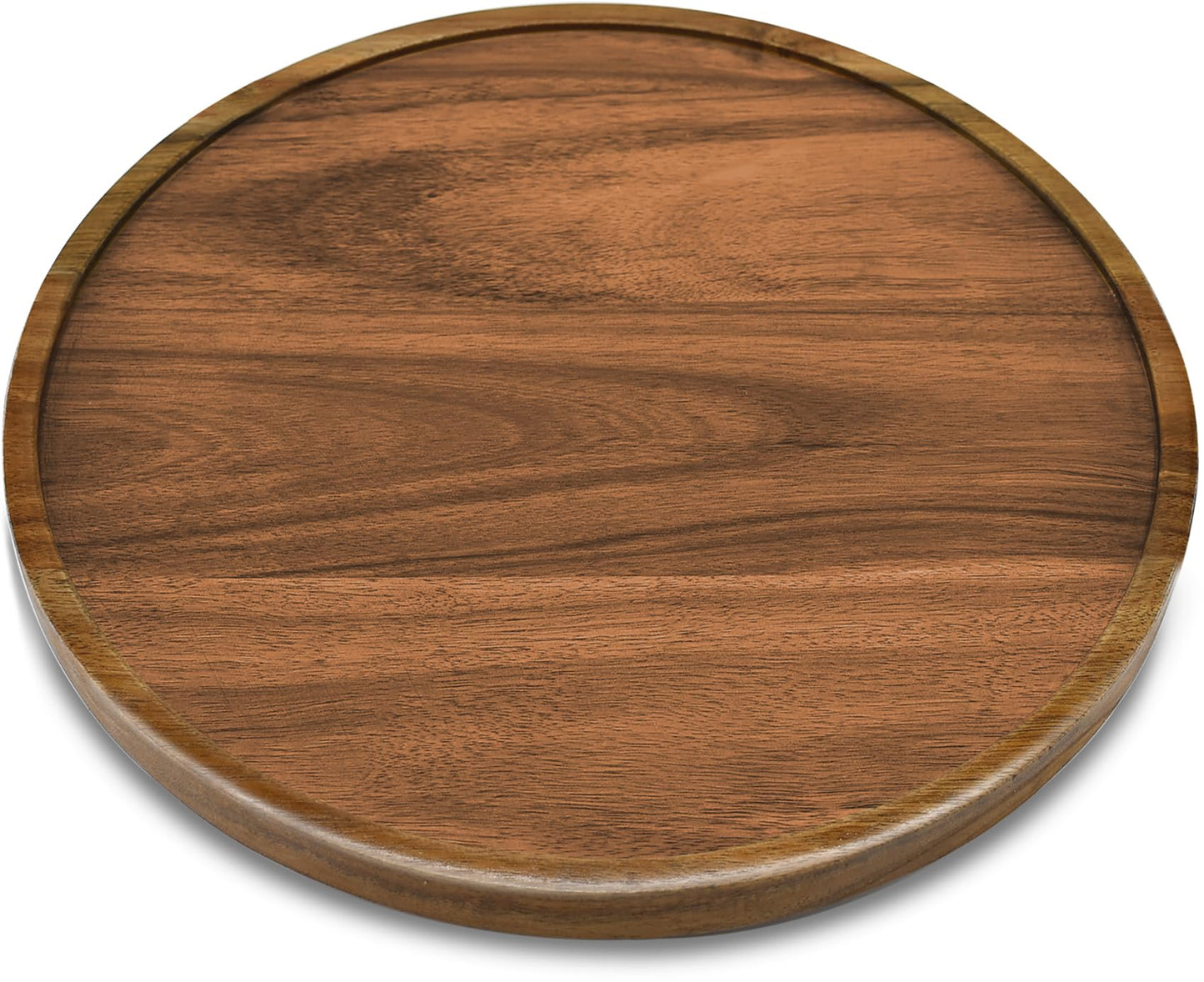 10" Acacia Wood Lazy Susan Organizer Kitchen Turntable for Cabinet Pantry Table Organization,2 Pack