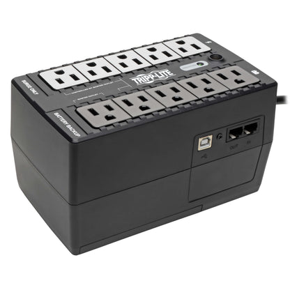 Tripp Lite 550VA UPS Battery Backup Surge Protector Efficient Energy-Star Certified, AVR, 8-Outlet Uninterruptible Power Supply, Dataline Protection, 3-Year Warranty & $100,000 Insurance (ECO550UPS)