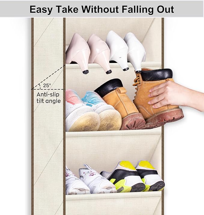 SLEEPING LAMB Shoe Rack for Door, Kids Door Shoe Organizer for Closet hanger