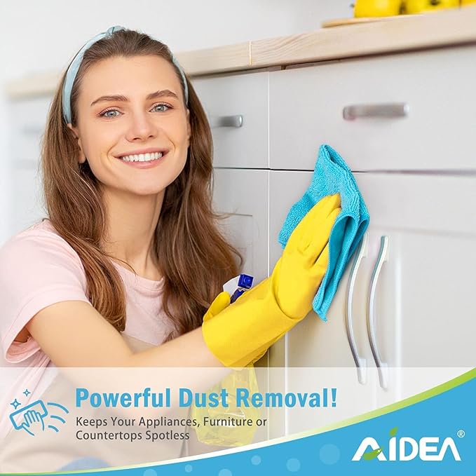 AIDEA Microfiber Cleaning Cloth-150PK, Soft Microfiber Towels