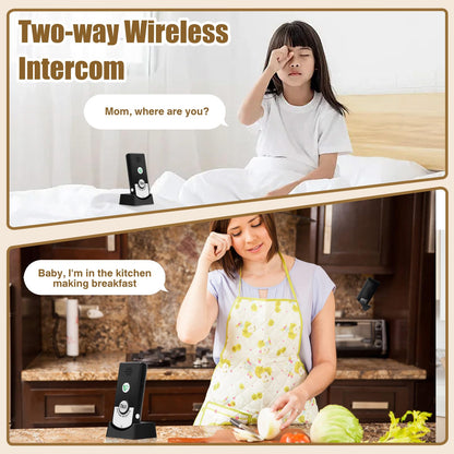 Intercom System for Home, 2 Way Voice Intercom Wireless, Home Intercom System Super Long Range Intercomunicador Intercom Doorbell System Unit for Home Hospital Office
