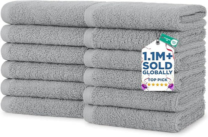 DAN RIVER 12 Pack Wash Cloths for Showering