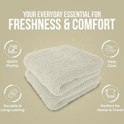 DAN RIVER 12 Pack Wash Cloths for Showering