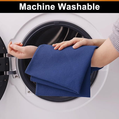 Homaxy 100% Cotton Kitchen Towels and Dishcloths Set