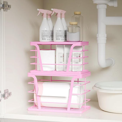 2 Pack Pink Trash Bag Holder