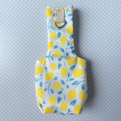 Bird Diaper Harness Flight Suit Clothes, Parrot Flight Suit with Leash, Bird Flying Clothes with Rope and Handle for Outdoor Activities Training (Yellow with Leash,Large)