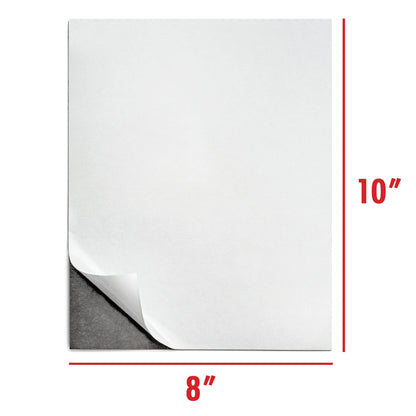 10pk Magnetic Sheets with Adhesive Backing 8x10 inch | Cut to Size Magnet Sheets for Dies, Photos, Stamps, Crafts