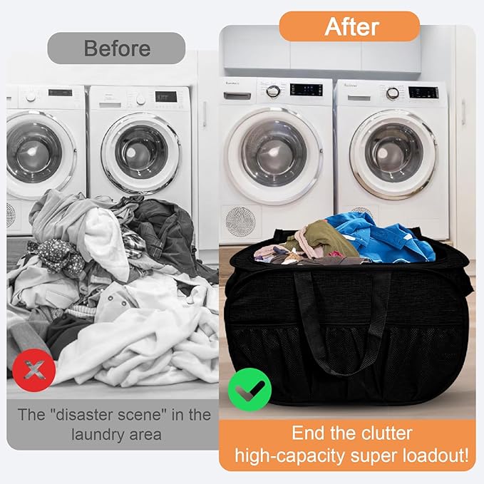 4 Pack Collapsible Laundry Baskets