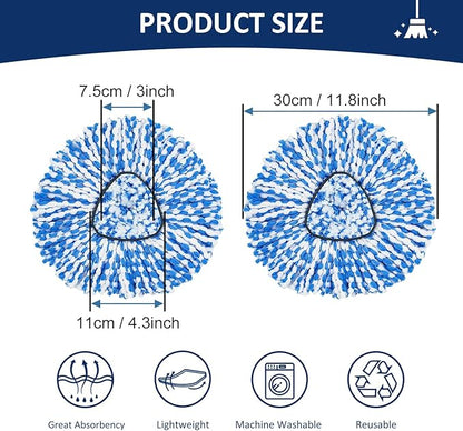 6 Pack Spin Mop Replace Head